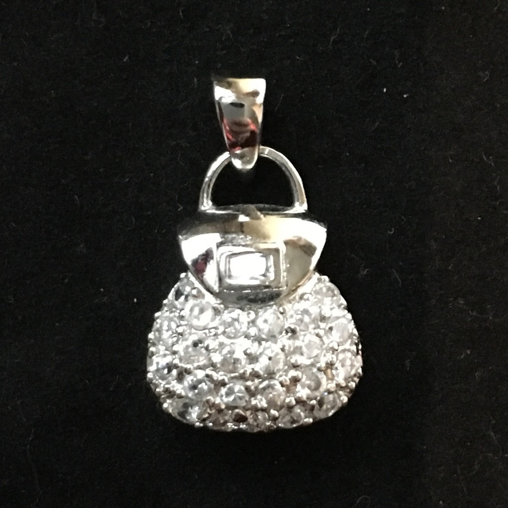 Purse Rhinestone Pendant, Fasten Jewelry Pendant